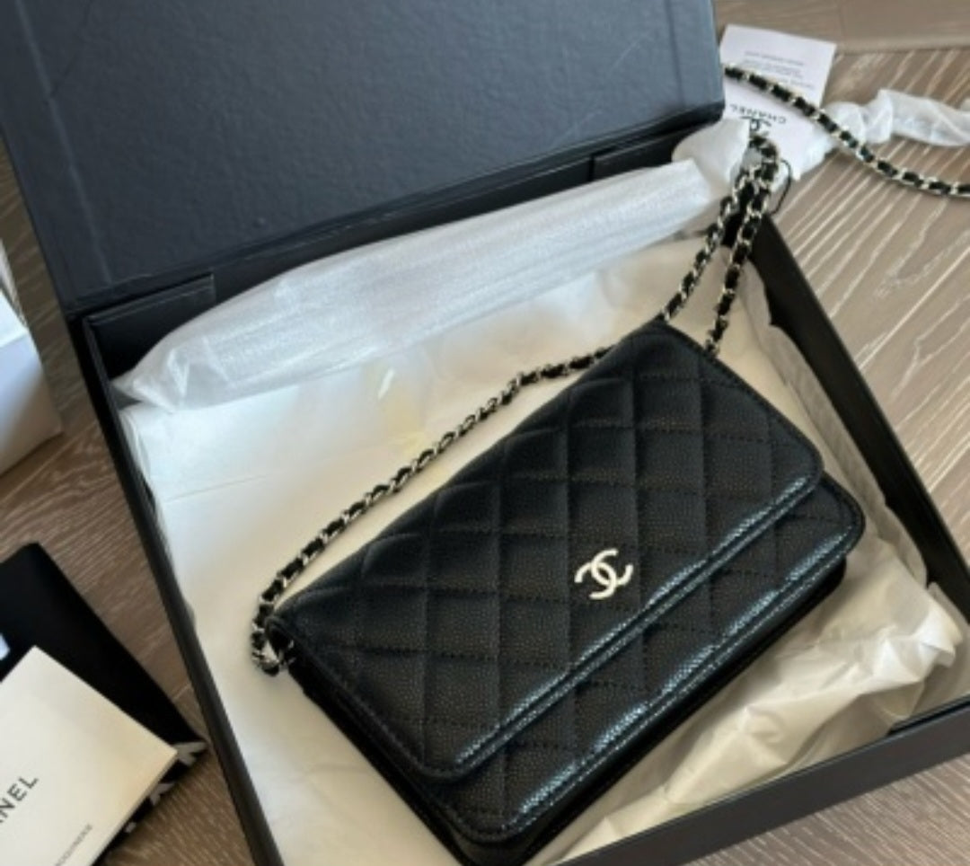 Black C crossbody bag