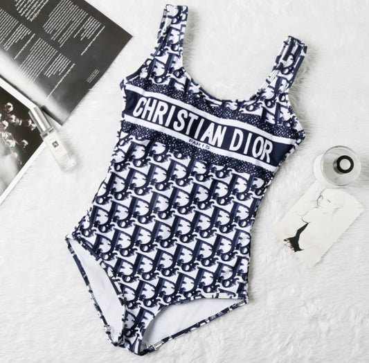 CD Blue One Piece Bathing Suit