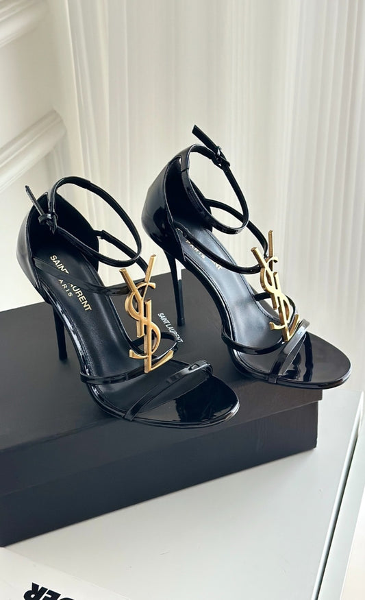 Y Black/Gold Heels