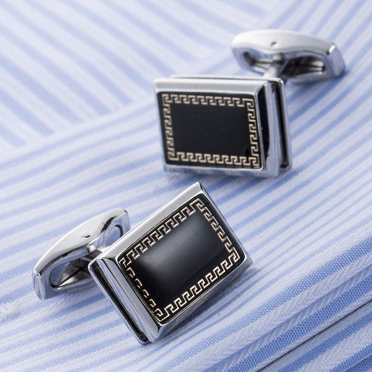 Black and Gold Cufflinks