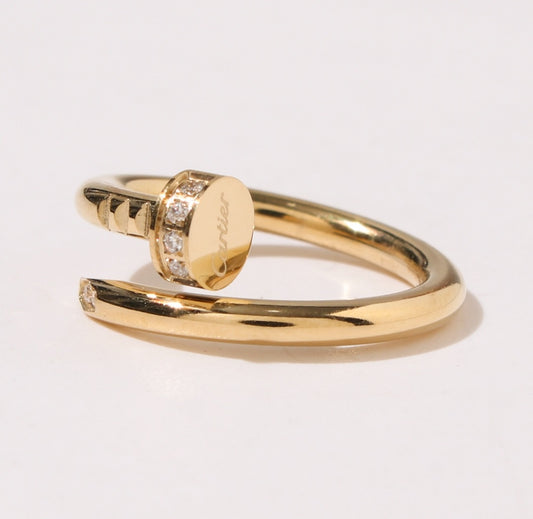 Nail Ring Gold Plated