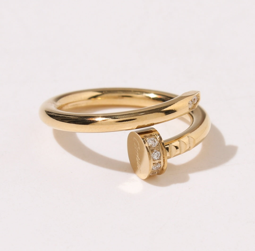 Nail Ring Gold Plated