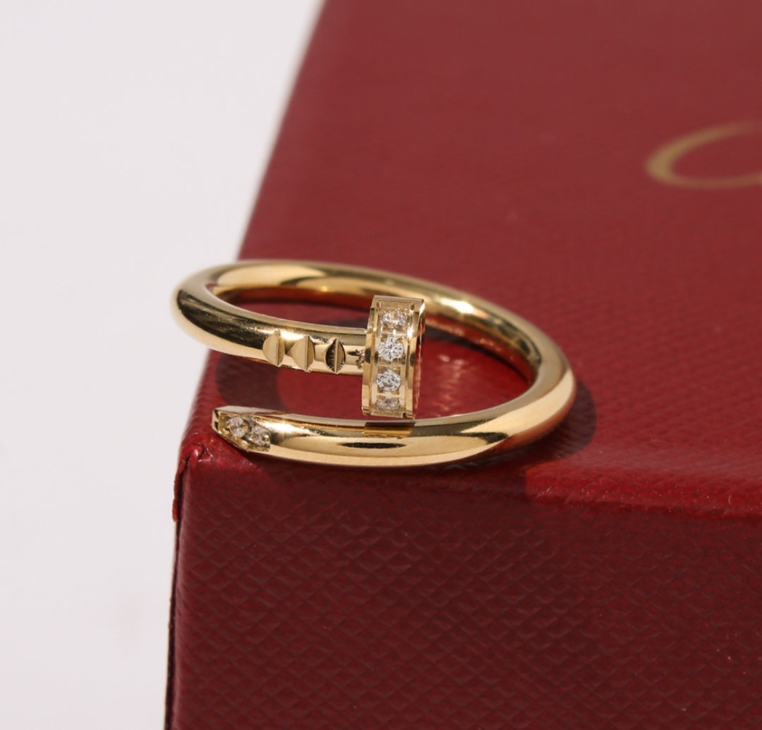 Nail Ring Gold Plated