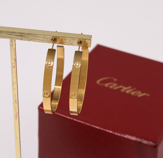 Miss C Gold plated hoops preorder