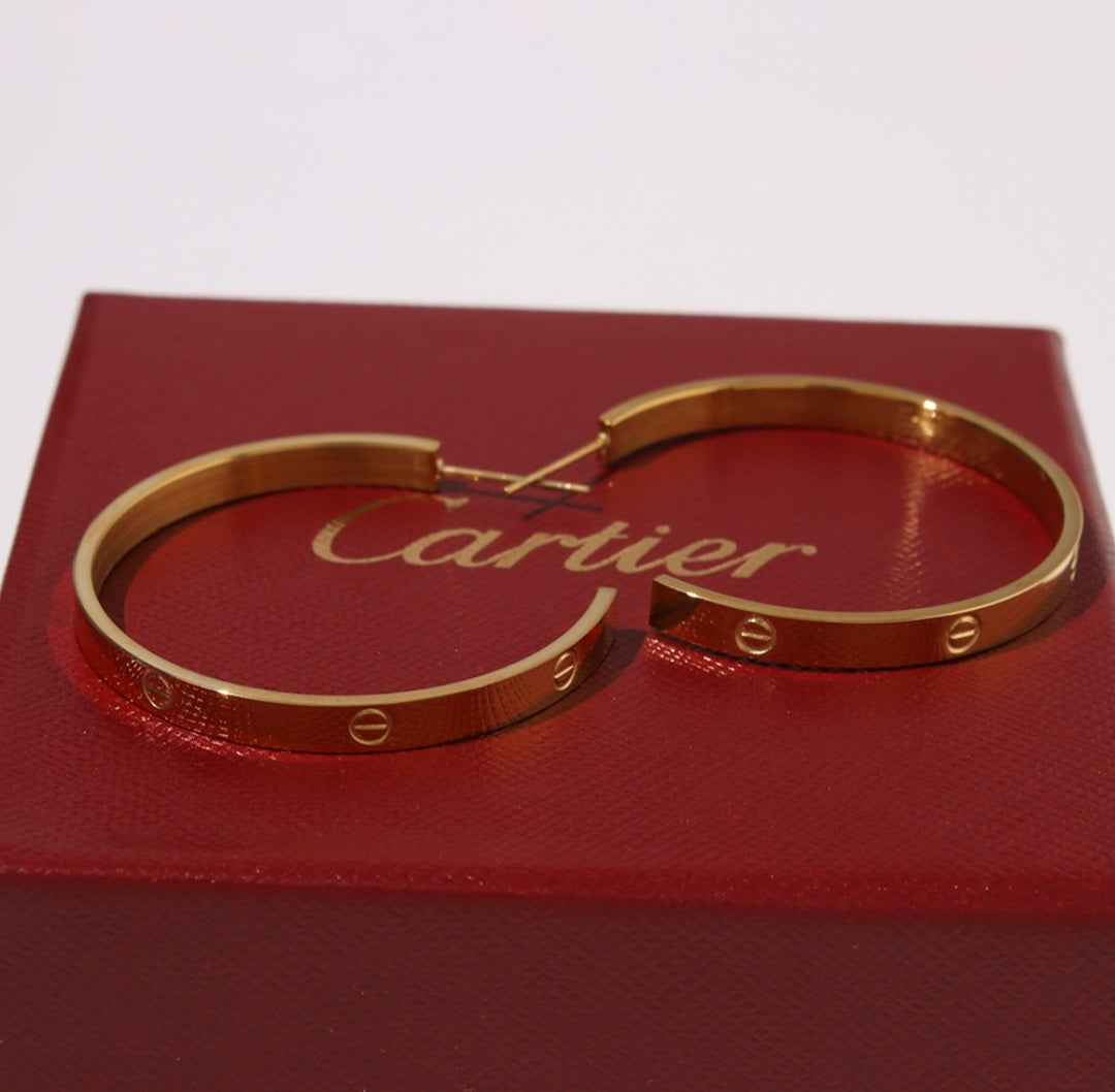 Miss C Gold plated hoops preorder