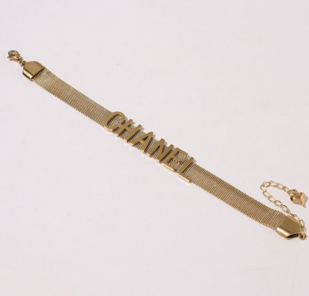 Mesh Cici Bracelet Gold Plated in stock
