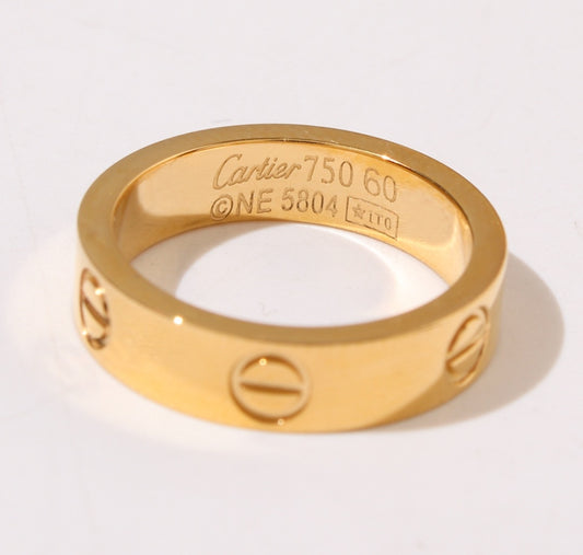 L Ring Gold plated