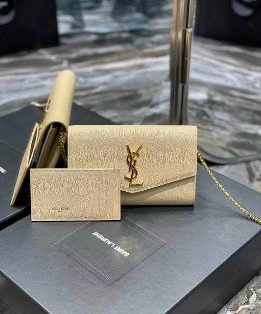 Wallet size Crossbody bag with chain