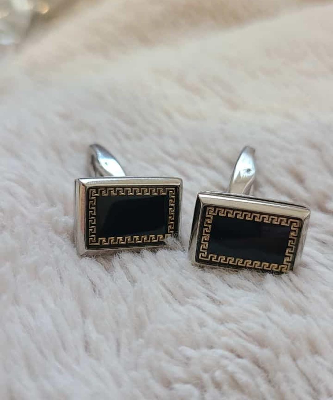 Black and Gold Cufflinks