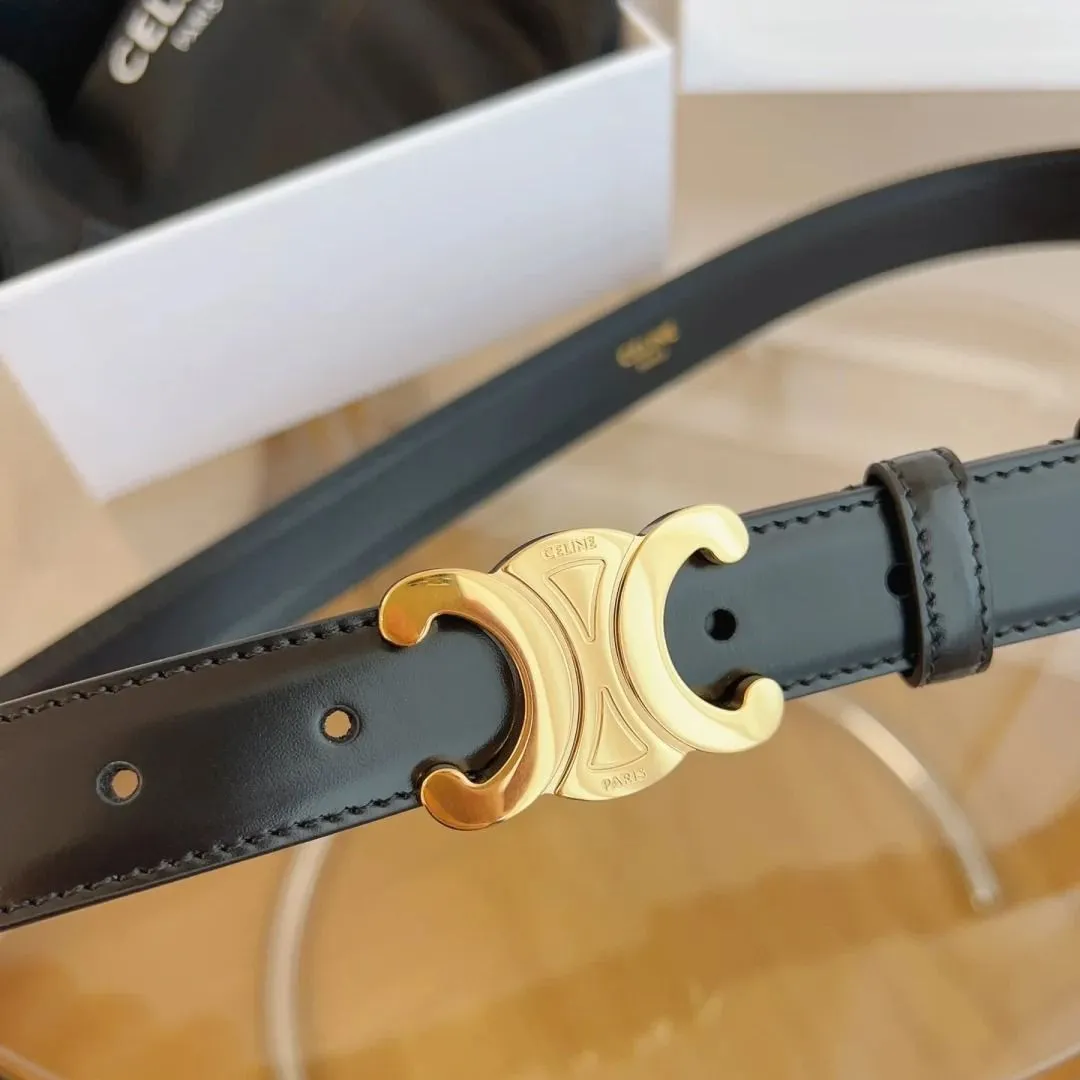 Black Leather Cel Belt