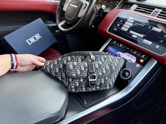 Navy D men's Belt bag fanny pack preorder