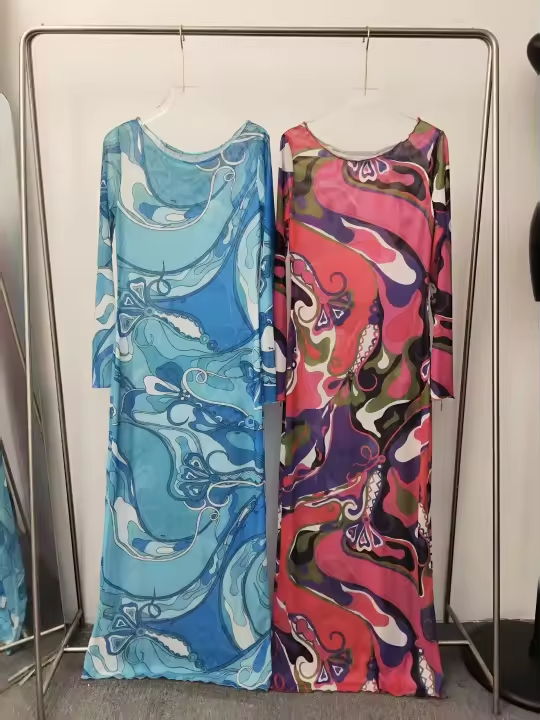 Blue Stretchy Pc Beach Dress preorder