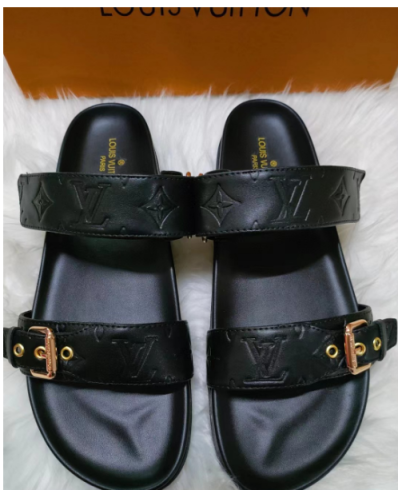 L Black sandals leather preorder 2204