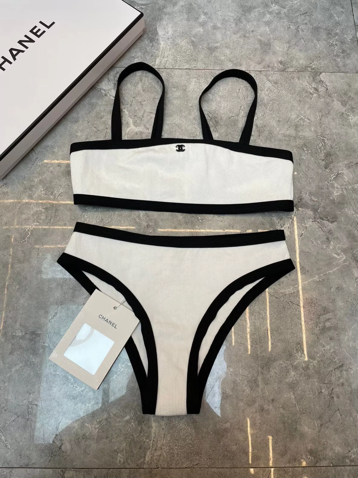 White 2 pcs C bikini bathing suit girls/teens runs small preorder