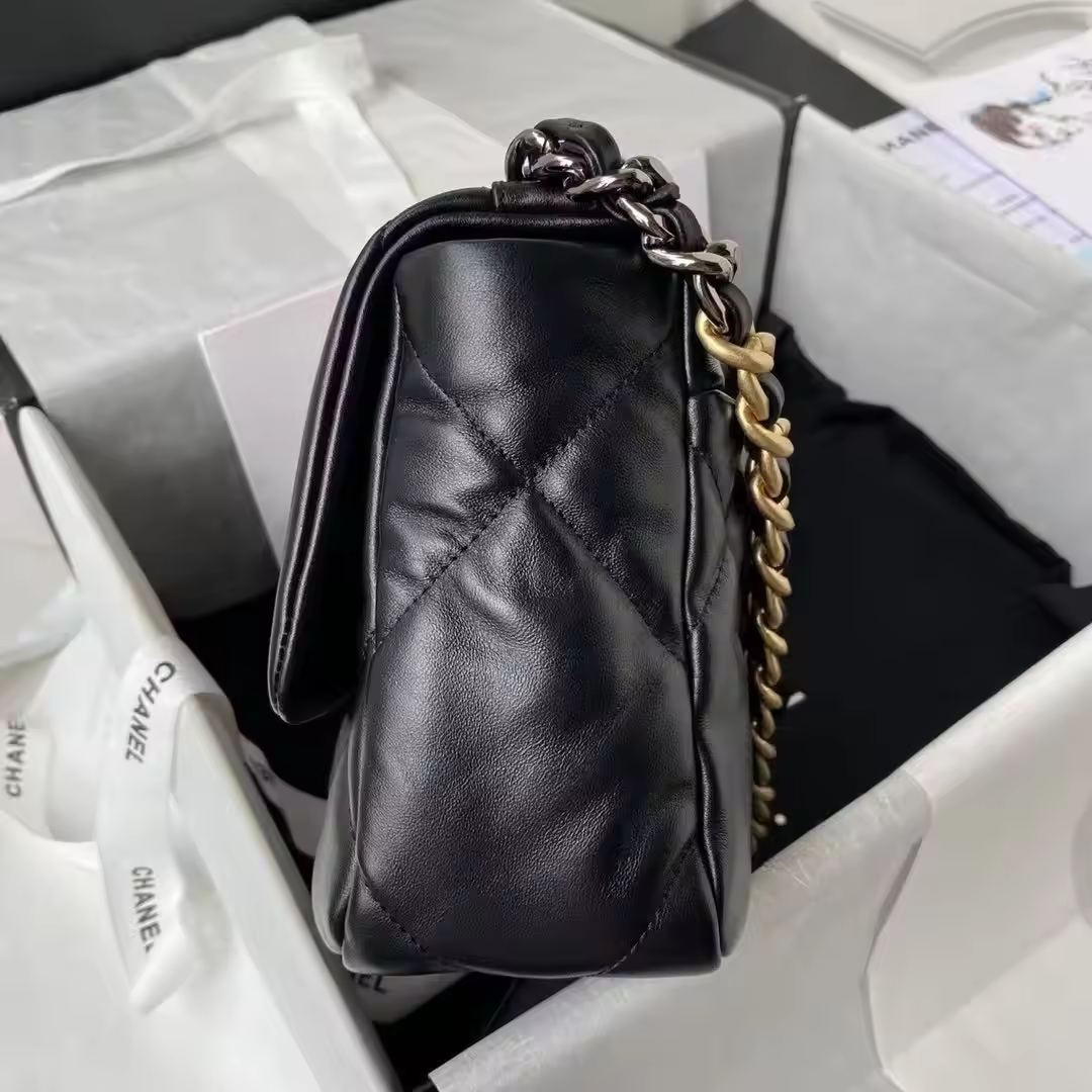 C Black leather Bag size 25cm preorder