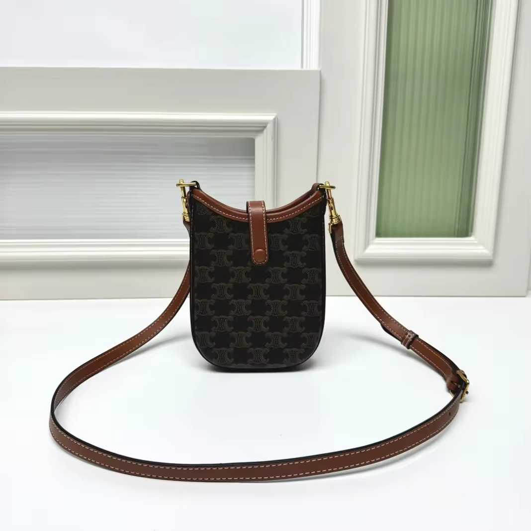 Cel Brown pattern Phone Bag preorder
