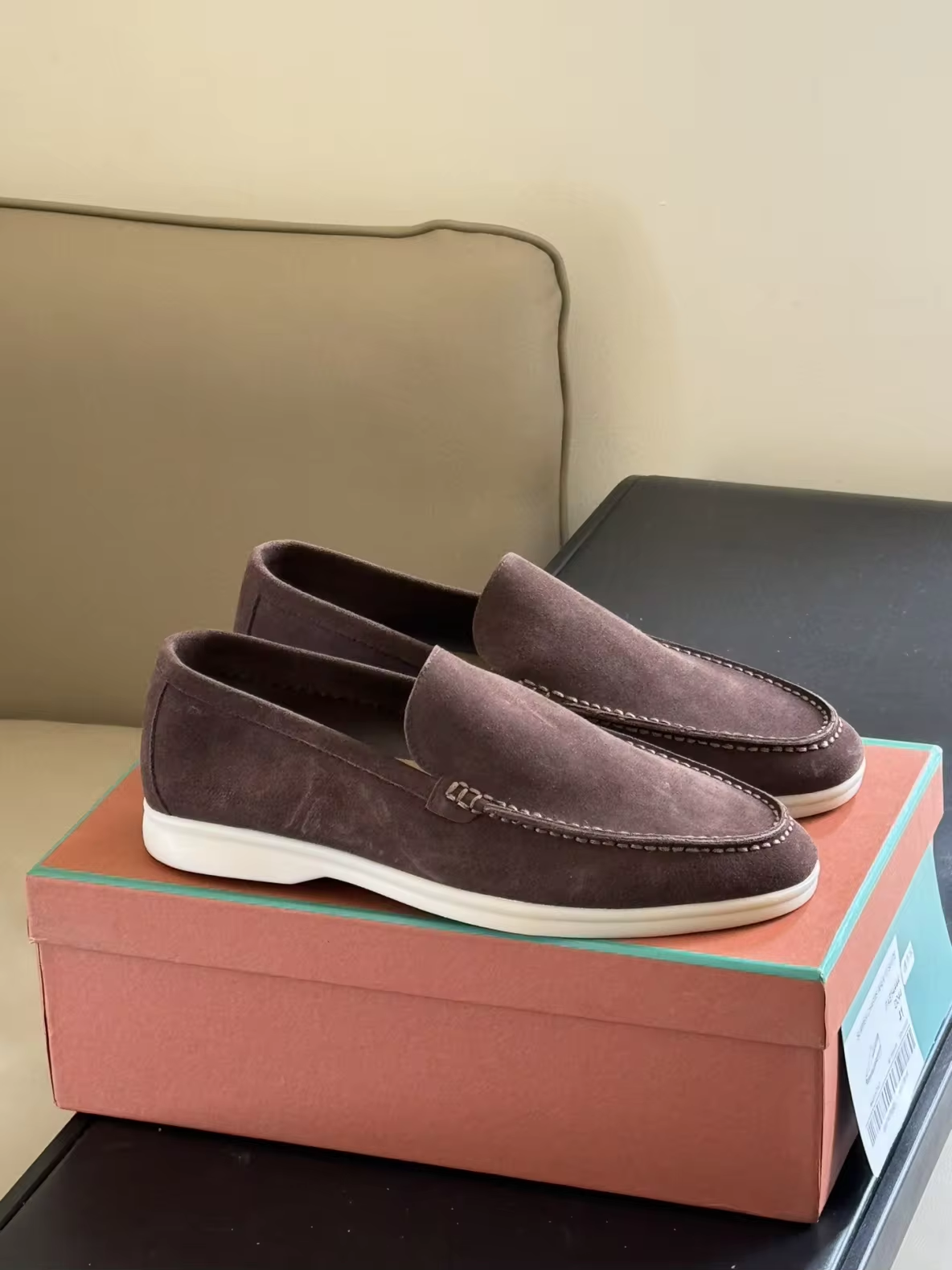 Men's dark Brown L P loafers preorder