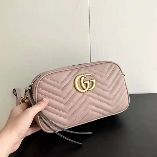 Beige/Dusty Rose G leather Bag 24x18cm preorder