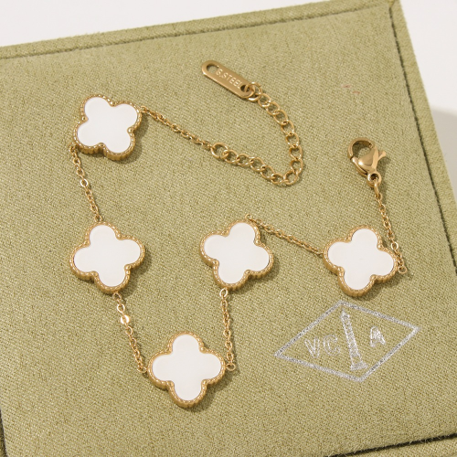 White with gold V Bracelet preorder