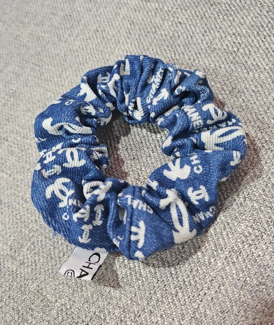 C Denim Scrunchie