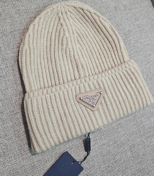 Beige Hat P Beanie preorder