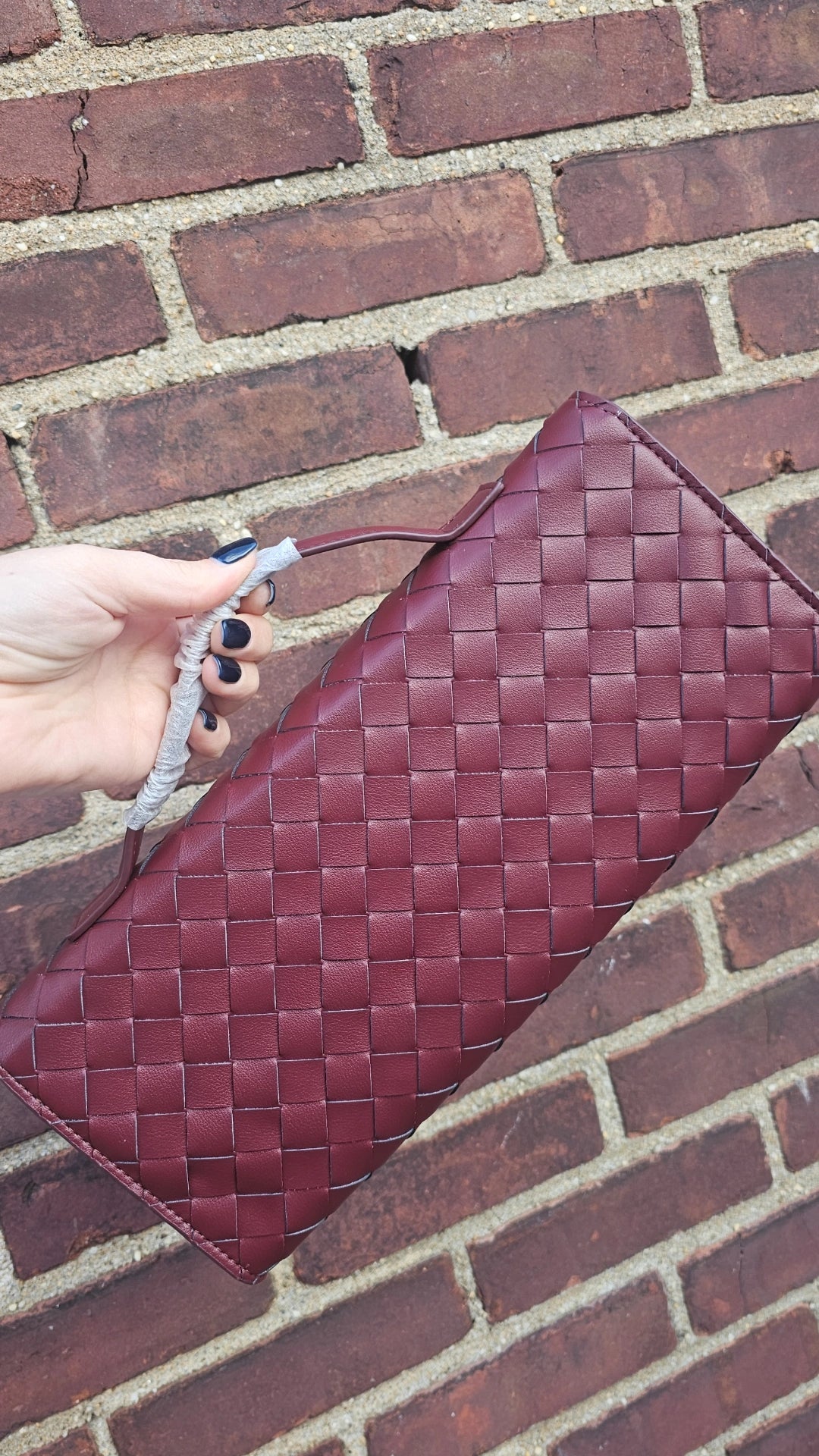 Burgundy BV Clutch in stock