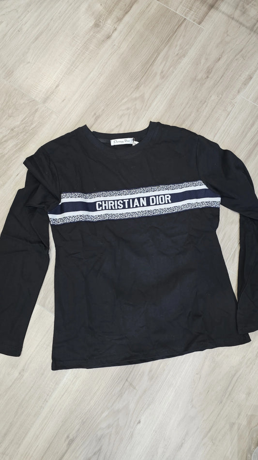 CD Black tshirt loose fit