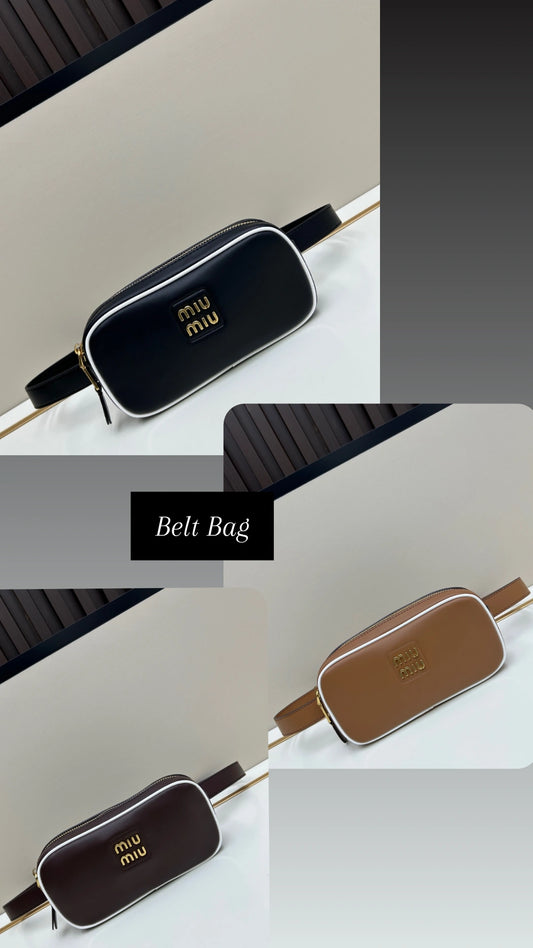 MM shiny belt bag preorder