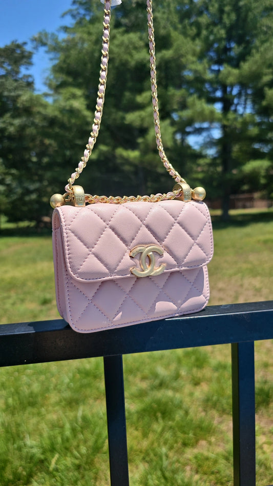 Pink Small C Crossbody Bag