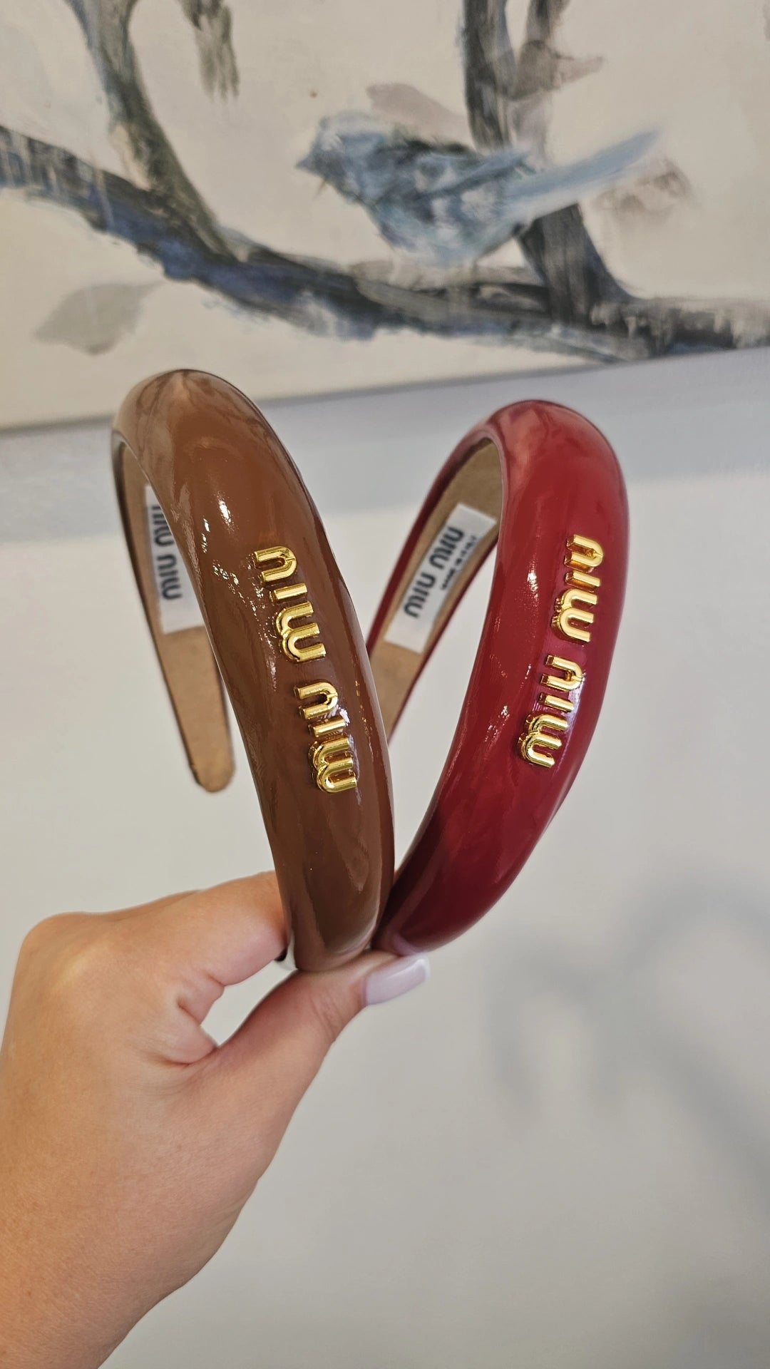 Red MM shiny headband in stock