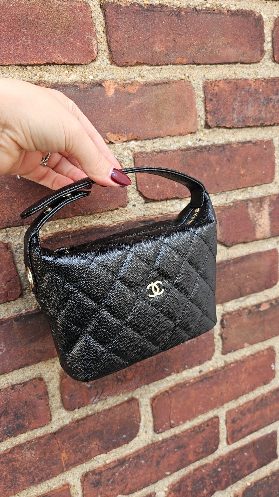 C Black crossbody bag 15x13cm