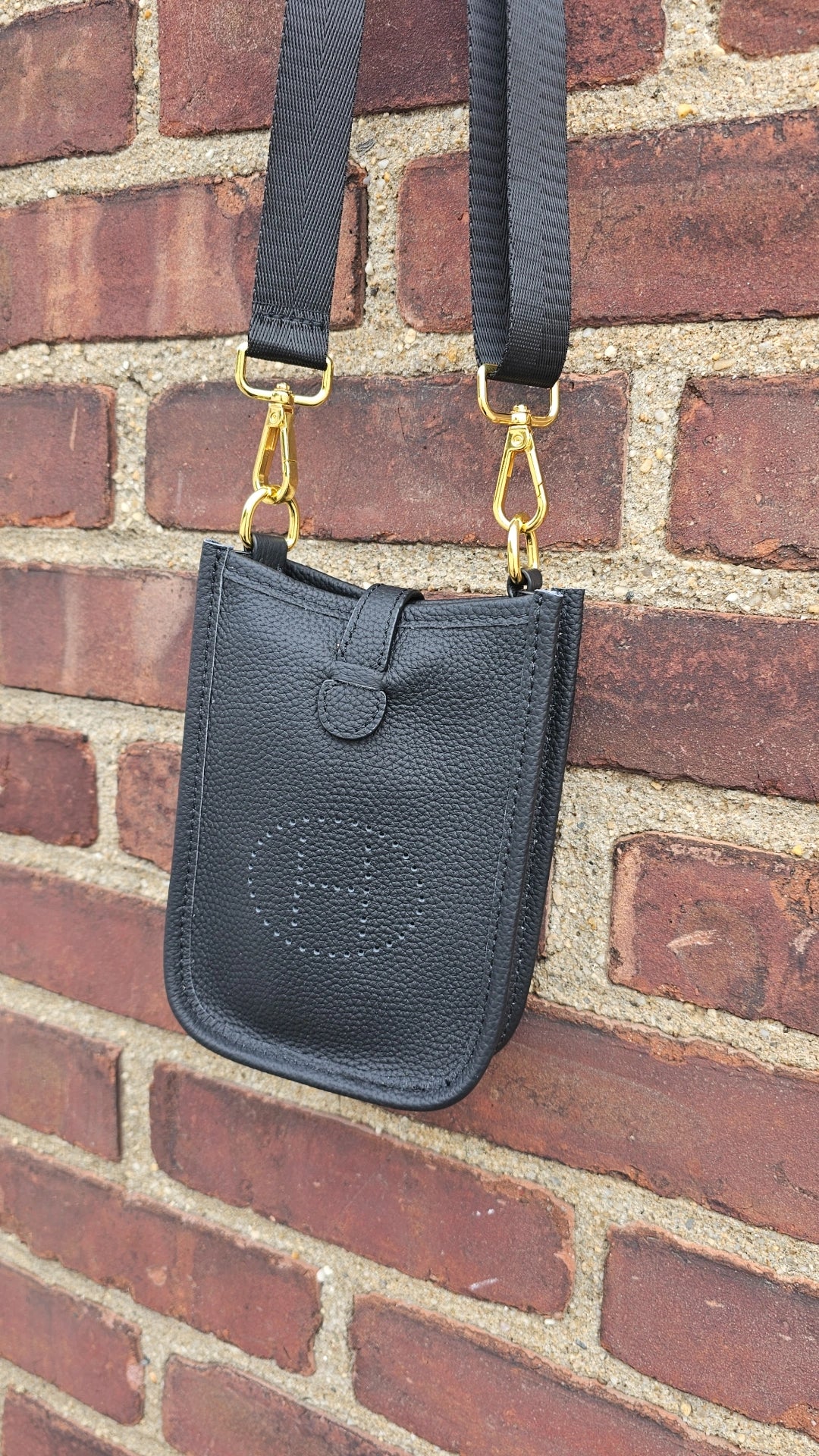 H Black Phone Bag 13x5x18 centimeters preorder