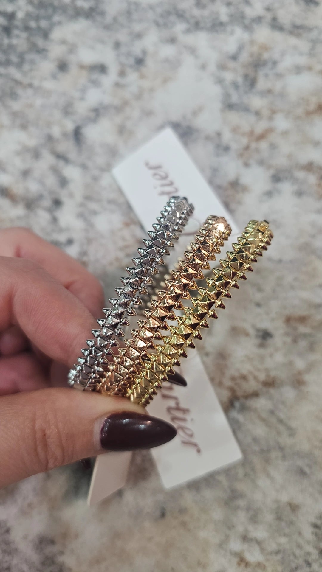 C Clash 3 colors copper 19cm bangle