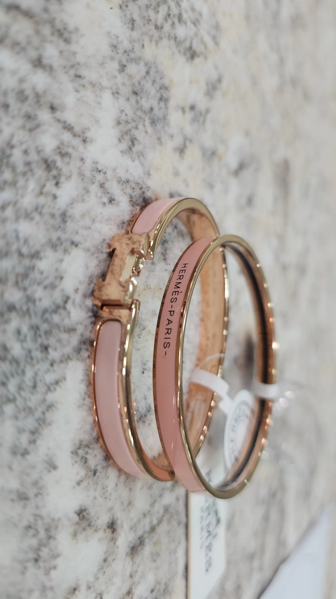 Then H bangles titanium steel gold plated
