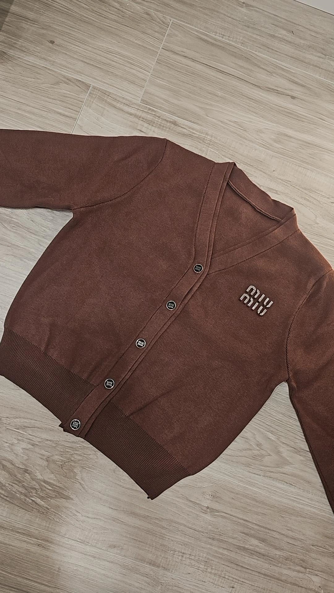 MM knit set skirt and cardigan one size preorder