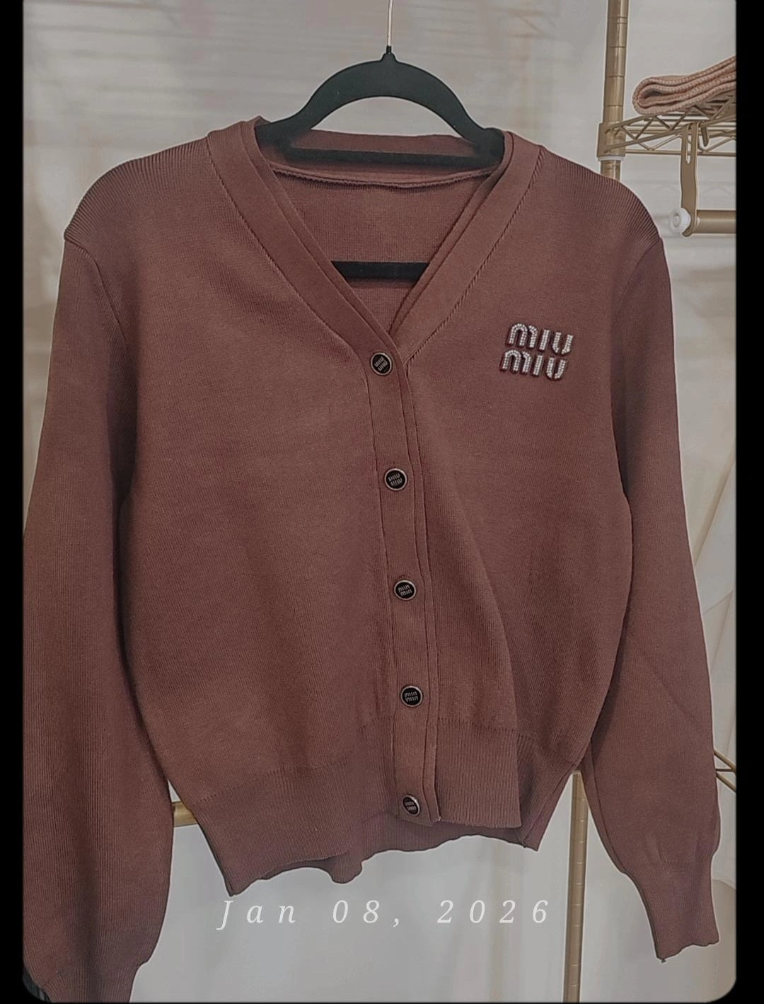 MM knit set skirt and cardigan one size preorder