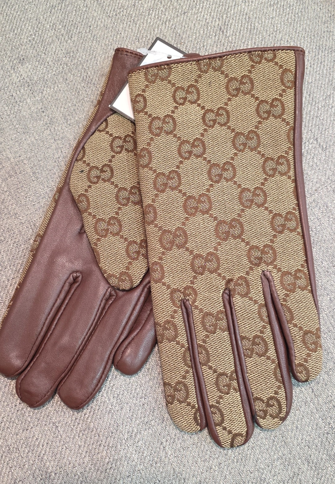 G brown leather gloves preorder