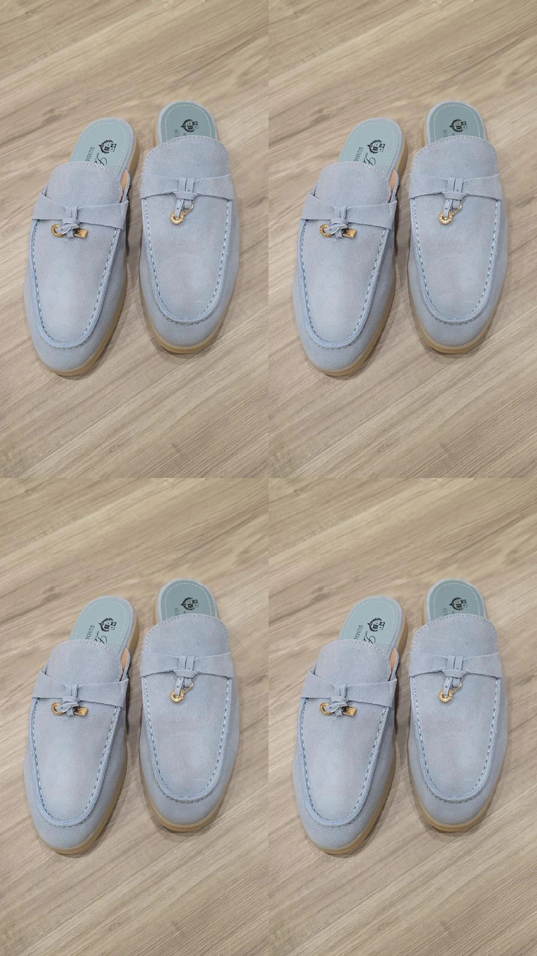Light Blue LP Mules preorder