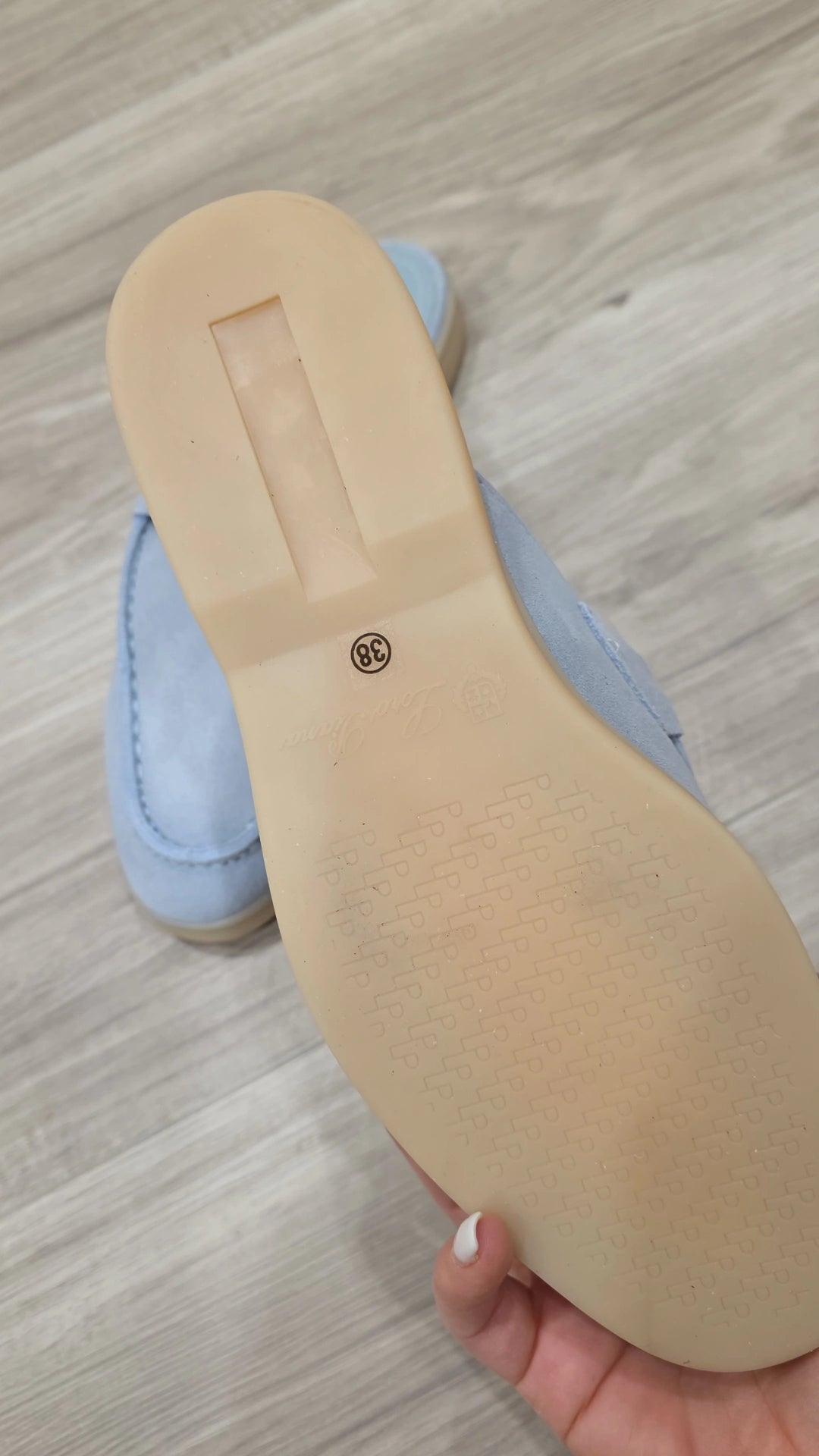 Light Blue LP Mules preorder