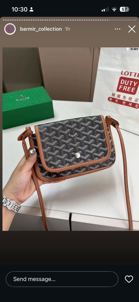 Gd small Brown&gray crossbody bag preorder