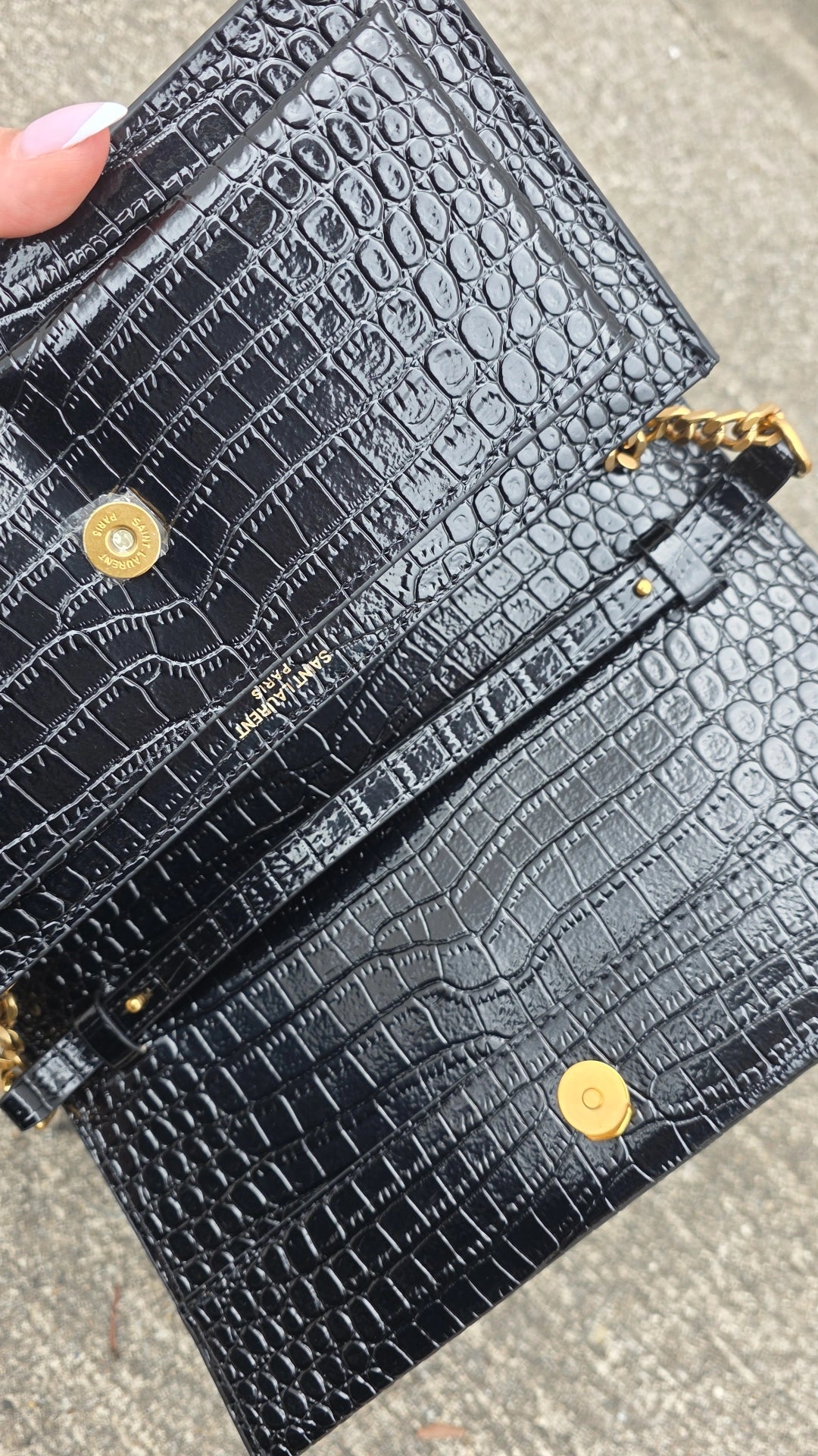 Y Evening Bag Black/Gold
