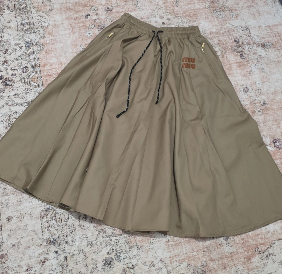 MM tan skirt preorder