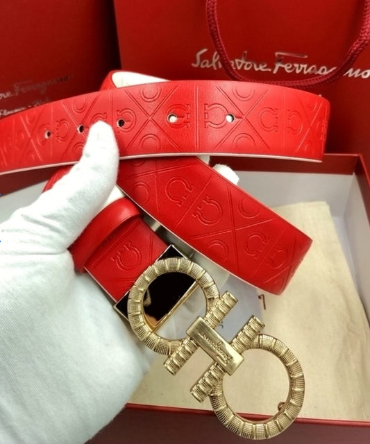 Red/White F Belt size 125cm