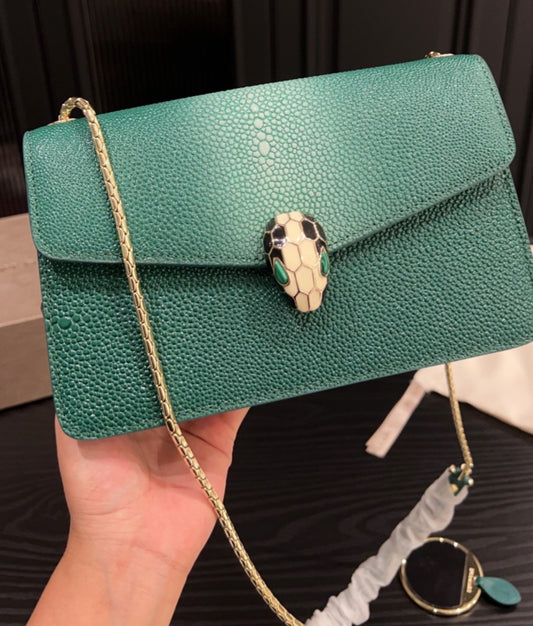 Green Bgr leather Bag preorder