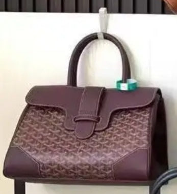 Burgundy Grd leather Bag  13" preorder