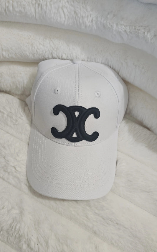 White Cel Cap with black preorder