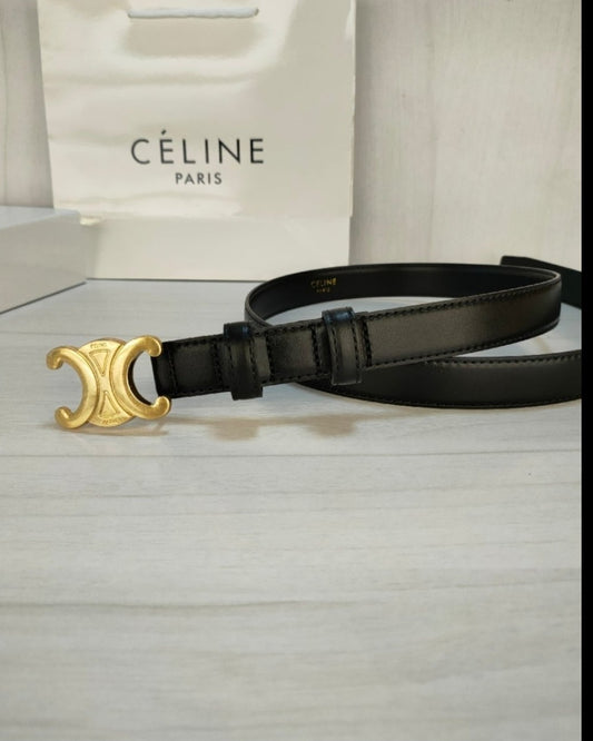 Cel Leather Black women's belt