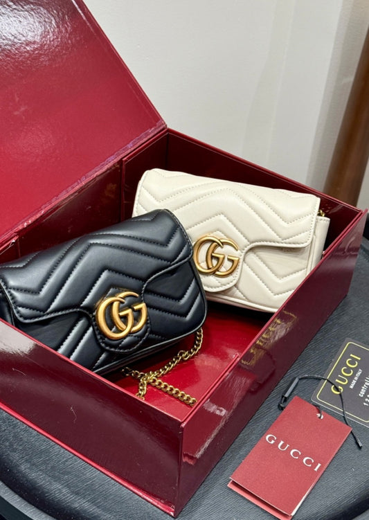 Black and white G mini m bag preorder