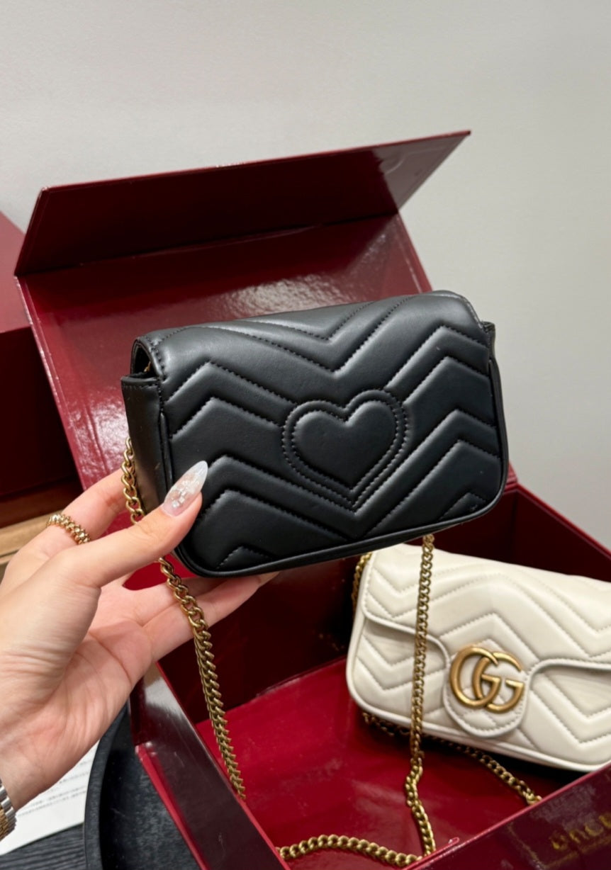 Black and white G mini m bag preorder