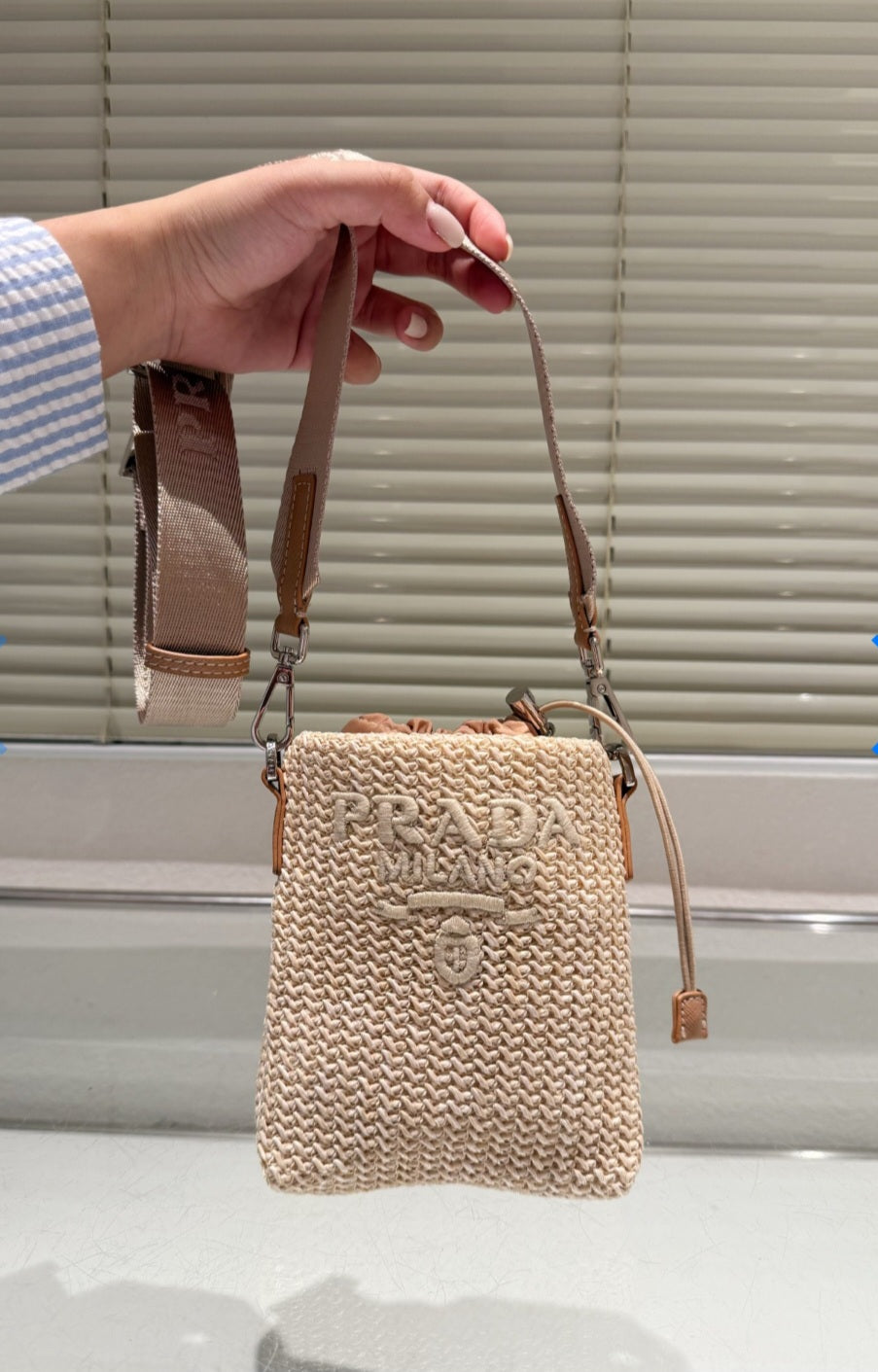 P straw small crossbody phone summer bag preorder